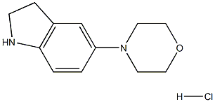 4-(Indolin-5-yl)Morpholine hydrochloride Structure