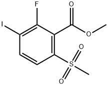 Methyl 2-Fluoro-3-iodo-6-(Methylsulfonyl)benzoate Structure