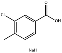 SodiuM 3-chloro-4-Methylbenzoate Structure