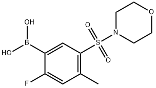 (2-fluoro-4-methyl-5-(morpholinosulfonyl)phenyl)boronic acid Structure