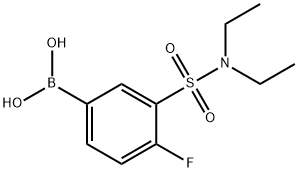 (3-(N,N-diethylsulfamoyl)-4-fluorophenyl)boronic acid 구조식 이미지