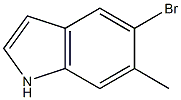 5-bromo-6-methyl-1H-indole Structure