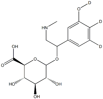 Phenylephrine-d3 glucuronide Structure