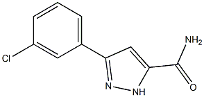 3-(3-Chlorophenyl)-1H-pyrazole-5-carboxamide ,97% 구조식 이미지