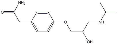 IMp. D (EP): 2-[4-[(2RS)-3-Chloro-2-hydroxypropoxy]phenyl]acetaMide 구조식 이미지