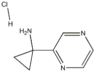 1-(pyrazin-2-yl)cyclopropanaMine hydrochloride 구조식 이미지