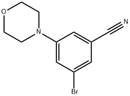 3-broMo-5-Morpholinobenzonitrile Structure