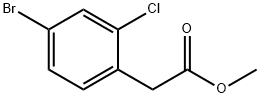 메틸2-(4-브로모-2-클로로페닐)아세테이트 구조식 이미지