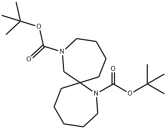 di-tert-butyl 1,9-diazaspiro[6.6]tridecane-1,9-dicarboxylate 구조식 이미지