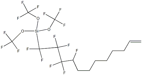 HEXADECAFLUORODODEC-11-EN-1-YLTRIMETHOXYSILANE 구조식 이미지