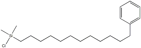 12-PHENYLDODECYLDIMETHYLCHLOROSILANE Structure