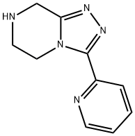 3-(Pyridin-2-yl)-5,6,7,8-tetrahydro-[1,2,4]triazolo[4,3-a]pyrazine 구조식 이미지
