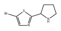 5-BroMo-2-(pyrrolidin-2-yl)thiazole Structure