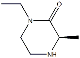 (R)-1-Ethyl-3-Methylpiperazin-2-one 구조식 이미지