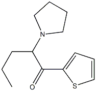 2-(pyrrolidin-1-yl)-1-(thiophen-2-yl)pentan- 1-one Structure