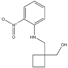 (1-(((2-nitrophenyl)aMino)Methyl)cyclobutyl)Methanol Structure