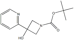 tert-butyl 3-hydroxy-3-(pyridin-2-yl)azetidine-1-carboxylate Structure