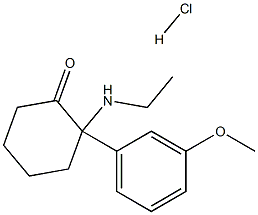 2-(3-Methoxyphenyl)-2-(N-ethylaMino)cyclohexanone HCL Structure