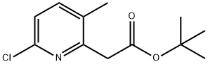 tert-butyl 2-(6-chloro-3-Methylpyridin-2-yl)acetate Structure
