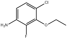 4-Chloro-3-ethoxy-2-fluoroaniline, 97% Structure