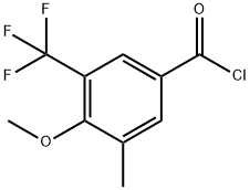 4-Methoxy-3-Methyl-5-(trifluoroMethyl)benzoyl chloride, 97% Structure