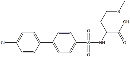 N-(4'-Chloro-4-biphenylylsulfonyl)-S-Methyl-DL-hoMocysteine, 95% 구조식 이미지