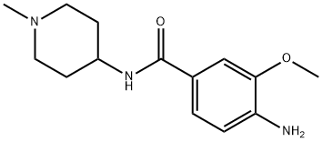 4-aMino-3-Methoxy-N-(1-Methylpiperidin-4-yl)benzaMide Structure