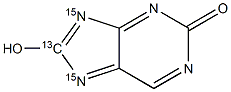 Oxypurinol -13C, 15N2 Structure
