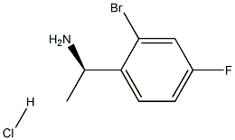 (R)-1-(2-broMo-4-fluorophenyl)ethanaMine hydrochloride Structure