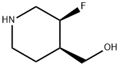 cis-(3-fluoropiperidin-4-yl)Methanol 구조식 이미지