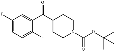 tert-butyl 4-(2,5-difluorobenzoyl)piperidine-1-carboxylate 구조식 이미지