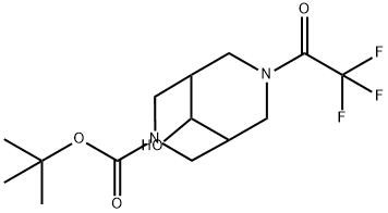 tert-butyl 9-hydroxy-7-(2,2,2-trifluoroacetyl)-3,7-diaza-bicyclo[3.3.1]nonane-3-carboxylate Structure