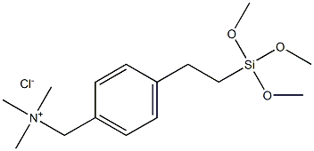 4-(TRIMETHOXYSILYLETHYL)BENZYLTRIMETHYLAMMONIUM CHLORIDE Structure