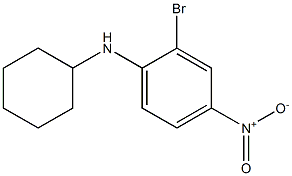 2-broMo-N-cyclohexyl-4-nitroaniline Structure