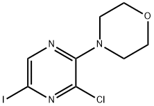 4-(3-chloro-5-iodopyrazin-2-yl)Morpholine 구조식 이미지