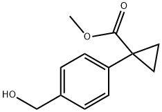 Methyl 1-[4-(hydroxyMethyl)phenyl]cyclopropane-1-carboxylate 구조식 이미지