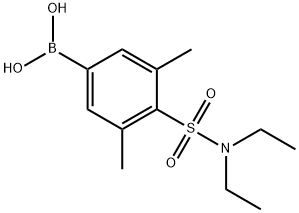 (4-(N,N-diethylsulfaMoyl)-3,5-diMethylphenyl)boronic acid Structure