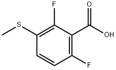2,6-difluoro-3-(Methylthio)benzoic acid Structure
