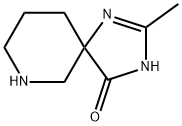 2-Methyl-1,3,7-triaza-spiro[4.5]dec-1-en-4-one 구조식 이미지