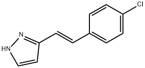 (E)-3-(4-Chlorostyryl)-1H-pyrazole Structure