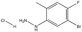 (5-broMo-4-fluoro-2-Methylphenyl)hydrazine hydrochloride 구조식 이미지