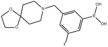 (3-(1,4-dioxa-8-azaspiro[4.5]decan-8-ylMethyl)-5-fluorophenyl)boronic acid Structure