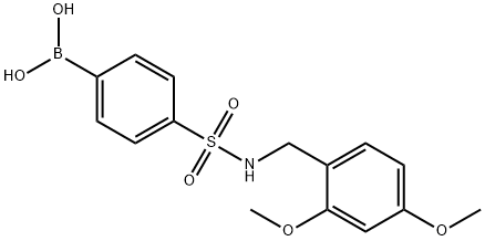 (4-(N-(2,4-diMethoxybenzyl)sulfaMoyl)phenyl)boronic acid Structure