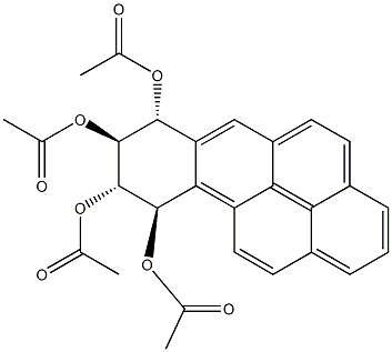 (7R,8S,9S,10R)-7,8,9,10-Tetrahydrobenzo[a]pyrene-7,8,9,10-tetrol 7,8,9,10-Tetraacetate 구조식 이미지