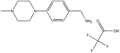 (4-(4-Methylpiperazin-1-yl)phenyl)MethanaMine 2,2,2-trifluoroacetate Structure