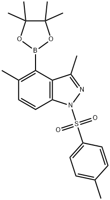 3,5-diMethyl-4-(4,4,5,5-tetraMethyl-1,3,2-dioxaborolan-2-yl)-1-tosyl-1H-indazole Structure