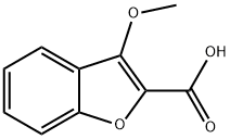 3-Methoxy-1-benzofuran-2-carboxylic acid 구조식 이미지