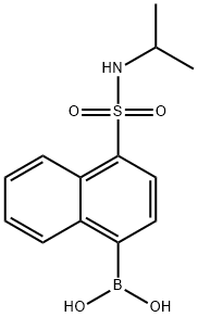 (4-(N-isopropylsulfamoyl)naphthalen-1-yl)boronic acid 구조식 이미지