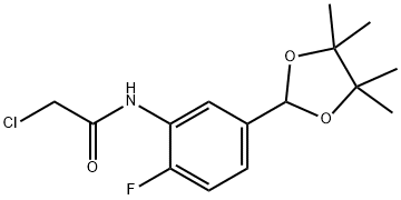 2-chloro-N-(2-fluoro-5-(4,4,5,5-tetramethyl-1,3,2-dioxaborolan-2-yl)phenyl)acetamide Structure