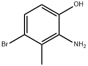 2-amino-4-bromo-3-methylphenol 구조식 이미지